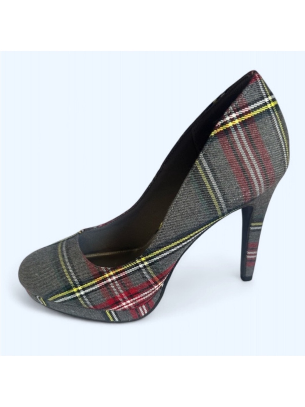 FIONI women's plaid High Stiletto Heel shoes Size 7